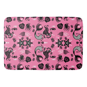 Kids Mermaid Pink Bath Mat