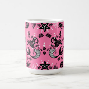 Kids Mermaid Pink Coffee Mug