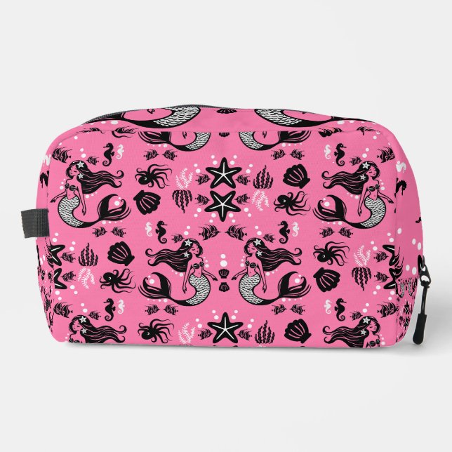 Kids Mermaid Pink Dopp Kit (Front)