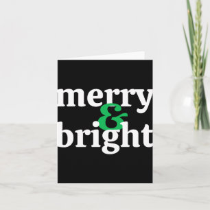 Kids Merry Bright Christmas T Shirt Card