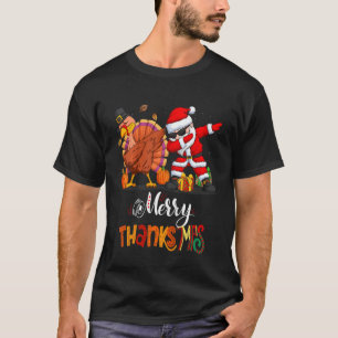 Kids Merry Thanksmas Turkey With Pilgrim Hat & San T-Shirt