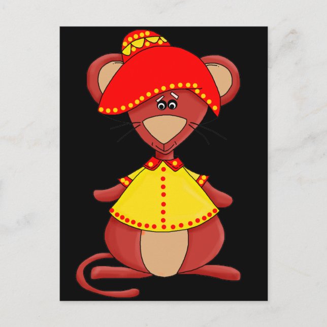 Kid's Mexican Mouse Postcard (Front)