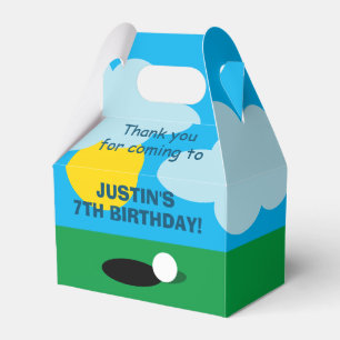 Kid's miniature golf Birthday party custom Favour Box