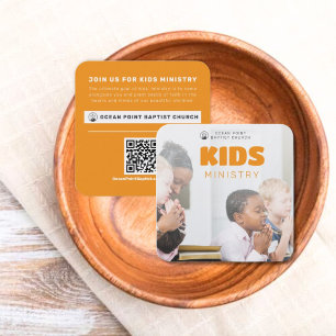 Kids Ministry Church Invite Calling Card