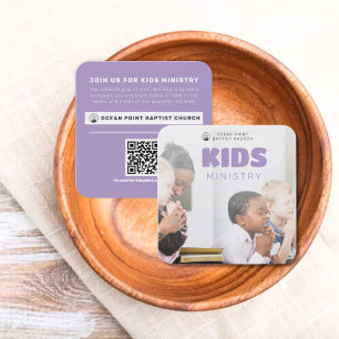 Kids Ministry Church Invite Calling Card
