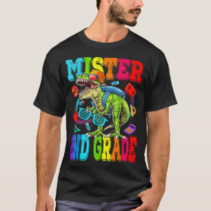 Kids Mister 2nd Grade Dude Monster Truck Dinosaur T-Shirt