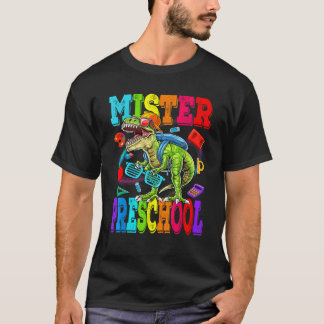 Kids Mister Preschool Dude Monster Truck Dinosaur  T-Shirt