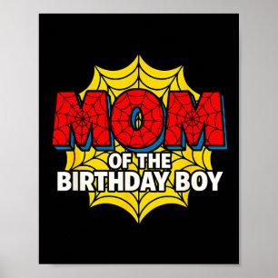 Kids Mom Of The Birthday Boy Sder Theme Party Matc Poster