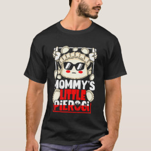 Kids Mommys Little Pierogi With Sunglasses Polish T-Shirt