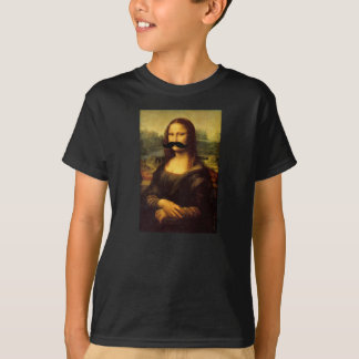 Kids' Mona Lisa Moustache Funny Tee by JaneZoe
