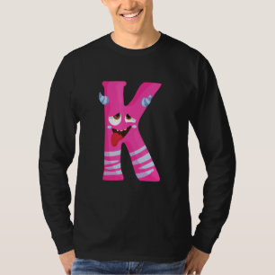 Kids Monster Alphabet Education The Letter J Kinde T-Shirt