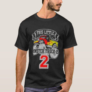 Kids Monster Truck 2nd Birthday  This Little Monst T-Shirt