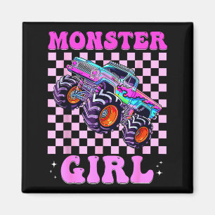 Kids Monster Truck Girl Nk Monster Trucks Lover Mo Magnet
