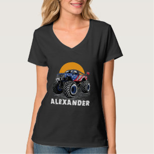 Kids Monster Truck Name Alexander Car T-Shirt