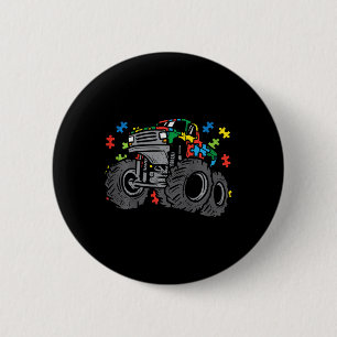 Kids Monster Truck Puzzles Cute Kids Autism Awaren 6 Cm Round Badge