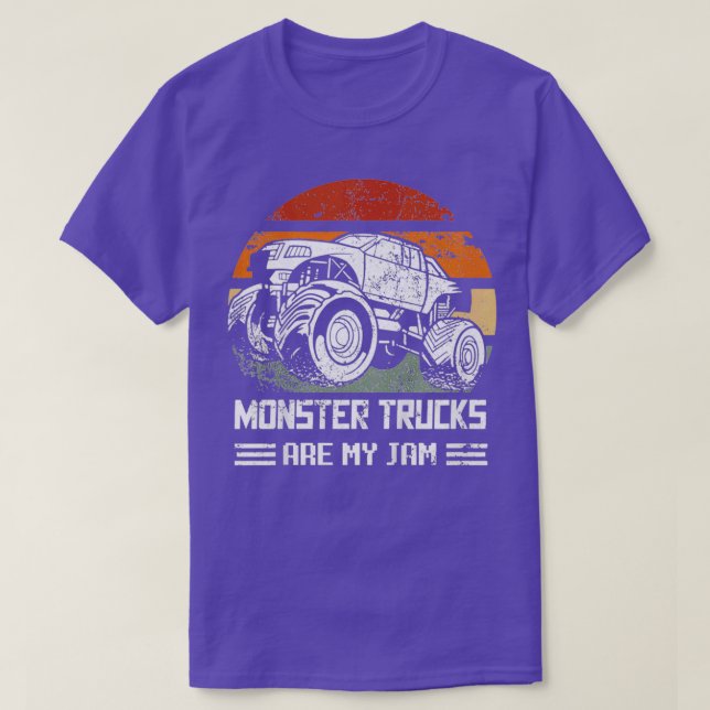 Kids Monster Trucks are my Jam Kidx27s Truck Off R T-Shirt (Design Front)