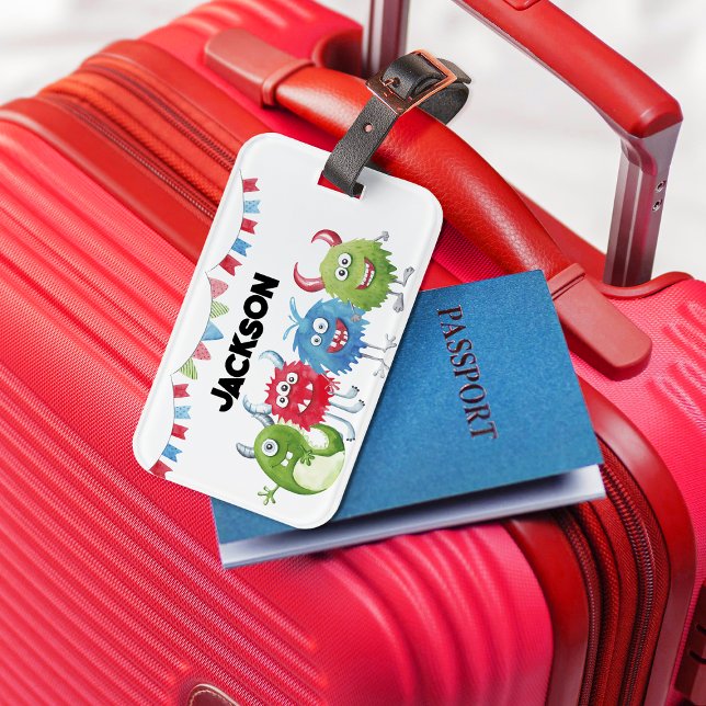 Kids Monsters Photo Luggage Tag (Creator Uploaded)