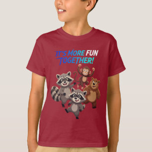 Kids More Fun Together Animals T-Shirt
