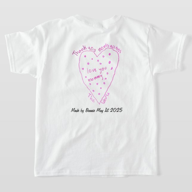 Kids Mothers Day Tee (Laydown Back)