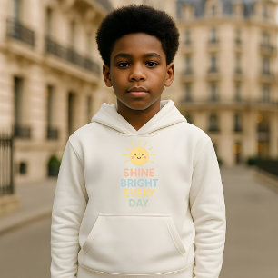  Kids Motivational Hoodie – Shine Bright