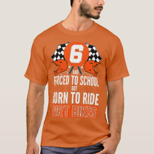 Kids Motocross Birthday 6th MX Dirt Bike Rider 6 Y T-Shirt