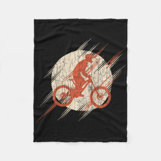 Kids Mountain Bike Cycling Gifts Youth Boys Fleece Blanket