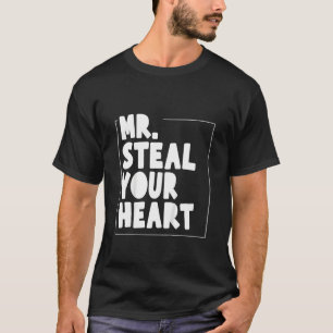 Kids Mr Steal Your Heart For Boys Toddlers Valenti T-Shirt