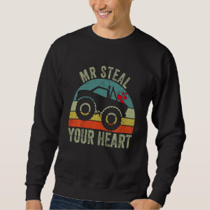 Kids Mr Steal Your Heart Monster Truck Toddler Boy Sweatshirt
