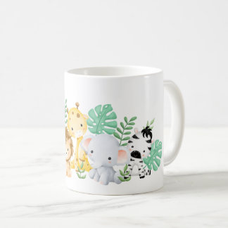 Kids Mug Birthday Party Watercolor Animal 
