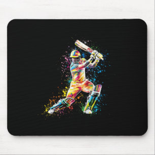 Kids Multicolored Cricket Men Kids Boys Mouse Pad