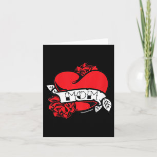 Kids Mum Heart Tattoo Card