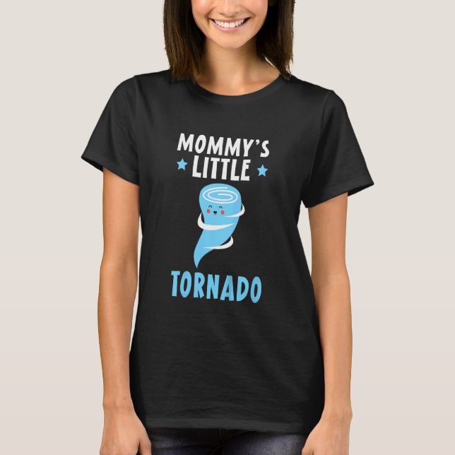 Kids Mummy's Little Tornado Future Meteorologist M T-Shirt (Front)