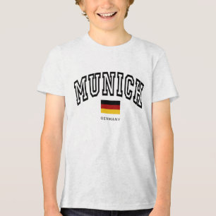 Kids Munich Germany Vintage Varsity Tri-Blend Shirt