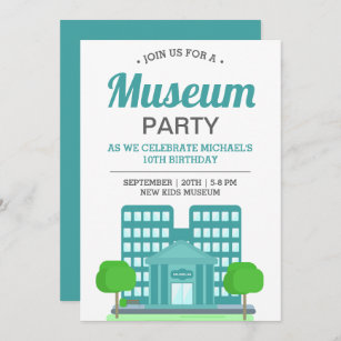 Kids Museum Birthday Party Invitation