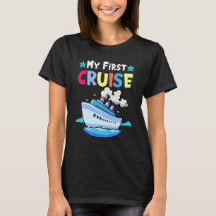 Kids My First Cruise Girls Boys Kids Vacation Cru T-Shirt