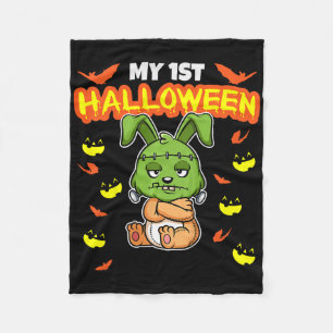 Kids My First Halloween Scary Hallow's Eve Birthda Fleece Blanket