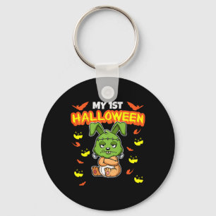 Kids My First Halloween Scary Hallow's Eve Birthda Key Ring