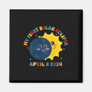 Kids My First Total Solar Eclipse April 8th Toddle Magnet