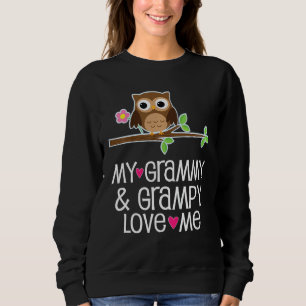 Kids My Grammy And Grampy Love Me Owl Sweatshirt