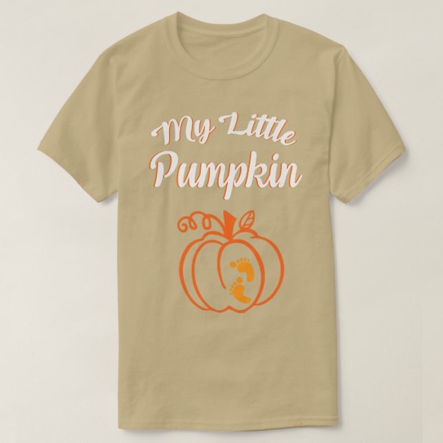 Kids My Little Pumpkin Little Feet Halloween Party T-Shirt (Design Front)