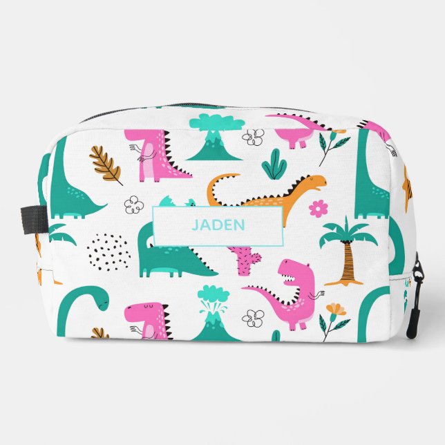 Kids Name Backpack Dinausor Back To School (Front)