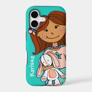 Kids name girl cuddle aqua cover