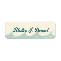 Kids Name Labels with Ocean Theme