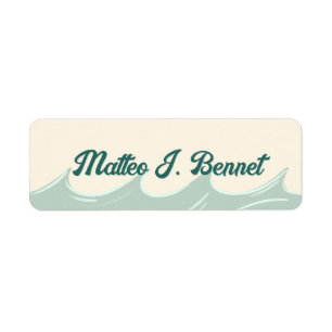Kids Name Labels with Ocean Theme