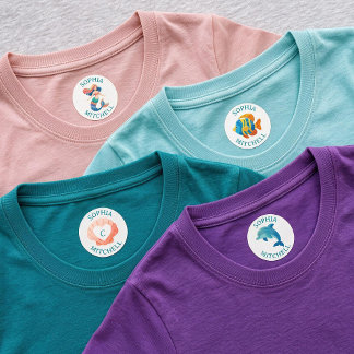 Kids Name Personalised Mermaid School Iron On