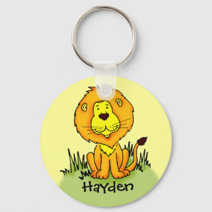 Kids named lion keychain