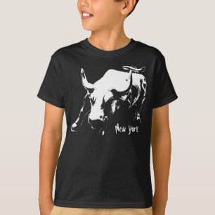 Kid's New York Shirt NYC Bull Souvenir Shirt