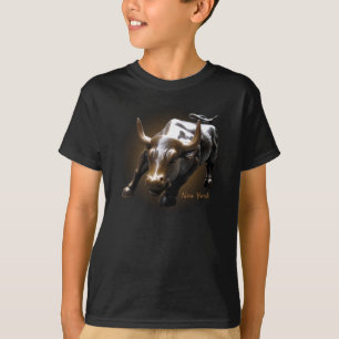 Kid's New York Shirt NYC Bull Souvenir Shirt