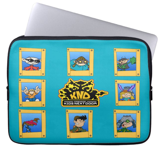 Kids Next Door Operatives Icons Laptop Sleeve (Front)