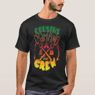 Kids Night Outdoor Camping Cousin Crew Happy Barbe T-Shirt